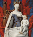 Jean Fouquet, Vergine col Bambino (tavola dal Dittico di Melun), 1452-55