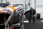 Julie Mehretu working on the BMW Art Car #20 in Munich. Photo Jackie Furtado. Courtesy BMW AG (2)