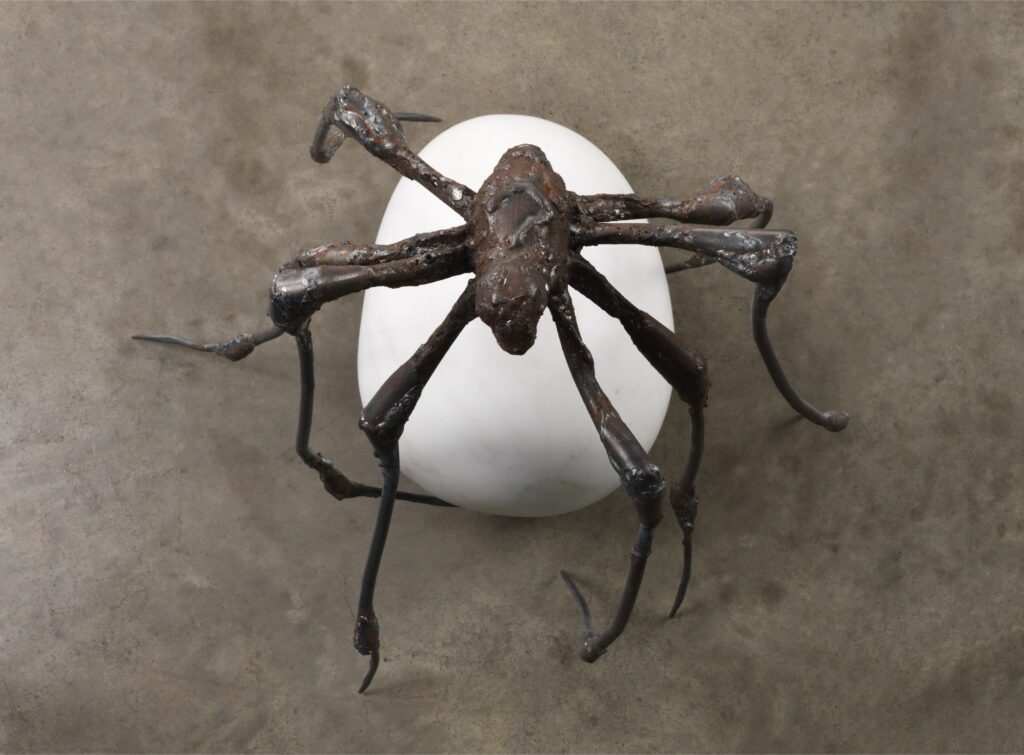 Louise Bourgeois SPIDER, 2000 Steel and marble 52.1 x 44.5 x 53.3 cm Photo: Christopher Burke, © The Easton Foundation/Licensed by S.I.A.E., Italy and VAGA at Artists Rights Society (ARS), NY 