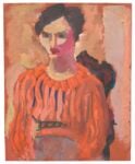 Mark Rothko, Untitled (seated woman in striped blouse), 1933:1934, National Gallery of Art, Washington, 1986.56.472 © 2023 Kate Rothko Prizel & Christopher Rothko : Artists Rights Society (ARS), New York : BONO