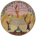 Oganes Tatevosjan La raccolta del gelso, 1921. Cartone, compensato, tempera, olio. Museo statale delle arti dell’Uzbekistan, Tashkent. In mostra a Firenze