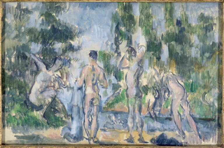 paul cezanne baigneurs c 2024 rmn grand palais herve lewandowski rmn gp dist photo scala firenze A Milano un dialogo espositivo tra Renoir e Cézanne