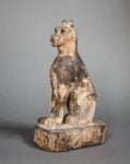 Periodo Tardo, XXV-XXVI Dinastia Saitica, 747-525 a.C. Raro sarcofago di gatto in legno intagliato, stuccato e dipinto in nero, courtesy of Mutina Ars Antiqua