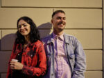 Ritratto di Francesca e Federico fotografati davanti Osservatorio Futura da Davide D'Ambra