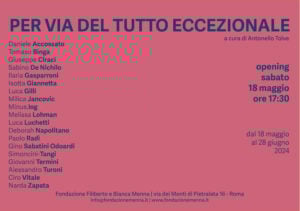 Per via del tutto eccezionale