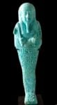 Ushabti in faiance turchese XXVI Dinastia, courtesy of Mutina Ars Antiqua