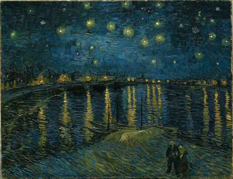 Vincent van Gogh, Starry Night over the Rhône, 1888, Musée d’Orsay, Paris. Photo Musée d'Orsay, Dist. RMN-Grand Palais Patrice Schmidt