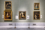 Vista della sala 7A del Prado, con al centro Davide vincitore di Golia di Caravaggio