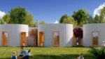 LAP, Tre Fili Rossi a San Pio delle Camere, render esterno. Courtesy LAP architettura