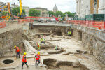 4 piazza pia scavi giugno 2024 Giubileo 2025. Dal maxi cantiere di Piazza Pia a Roma spuntano ritrovamenti archeologici