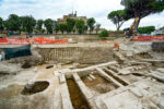 5 piazza pia scavi giugno 2024 Giubileo 2025. Dal maxi cantiere di Piazza Pia a Roma spuntano ritrovamenti archeologici