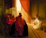 Francesco Hayez Valenza Gradenigo davanti agli Inquisitori 1835 olio su tela Collezione Fondazione Cariplo, Gallerie d’Italia – Milano foto Paolo Vandrasch, Milano