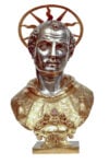 Busto reliquario di San Stefano di Antonio Gentili, 1570. Argento e rame, Casale M., Chiesa Parrocchiale