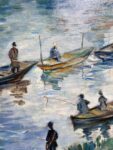 Claude Monet, Studio preparatorio di Les Pêcheurs de Poissy, (dettaglio), 1882 ca., olio su tela, collezione privata. Photo Alessandra Crocco