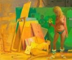Lisa Yuskavage, Storage Area with Discarded Masterpieces, 2024