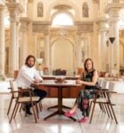 Luigi Taglienti con Enrica De Micheli, fondatrice di Volumnia