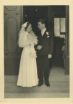 Matrimonio di Paolo Pani e Ermanna Gaggion, 1955. Prestatta da Marina Pani