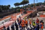 piazza pia scavi giugno 2024 3 Giubileo 2025. Dal maxi cantiere di Piazza Pia a Roma spuntano ritrovamenti archeologici