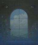 Paolo Pibi, Die inneren augen, 2024, acrilico su tavola, 30x25cm
