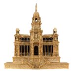 Tabernacolo eucaristico, intagliatore del Piemonte Orientale o lombardo, fine XVI secolo. Legno dorato e dipinto, cm 400 x 296 x 70, Monteu da Po, Chiesa di San Grato; in deposito a Casale Monferrato