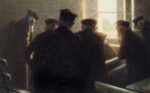 Angelo Morbelli, Partita interessante. Courtesy Cambi Casa d’Aste 