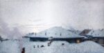 Angelo Morbelli, Tetti sotto la neve. Courtesy Cambi Casa d’Aste 