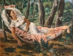 Felice Carena, Estate (L'amaca), 1933, olio su tela, 156 x 200 cm, Torino, GAM - Galleria Civica d'Arte Moderna e Contemporanea (inv. P/1078). Su concessione della Fondazione Torino Musei. Foto Studio Fotografico Gonella 2024