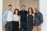 Gli artisti e il curatore ©Archivio Fondazione Peccioliper_foto di Andrea Testi
