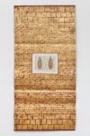 Greta SCHÖDL, Untitled, 1990, Gold leaf on canvas, with mixed media on handmade paper collaged on top. Courtesy Richard Saltoun Gallery, © Greta Schodl