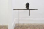 Jacopo Naccarato, “The lookout (dialogo introverso)”, ferro, silicone, poliuretano, zinco, tessuto e pittura, 123x113x30 cm, 2023, The Address Gallery