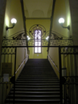 Ingresso allo scalone monumentale, dal libro La Biblioteca Nazionale Braidense di Giuseppe Baretta
