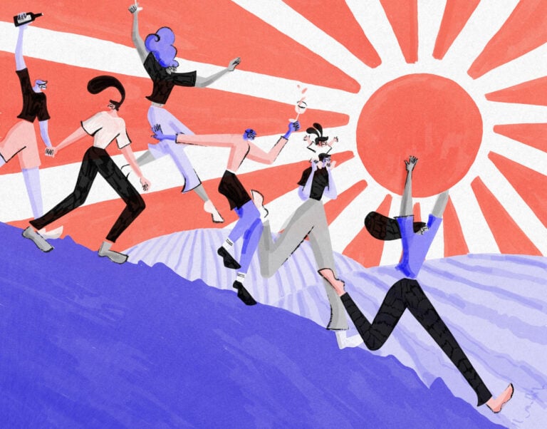 lillustrazione di fernando cobelo credit fiuto art space Nelle Marche la cooperativa vitivinicola che parla del territorio tra vino, arte e beneficenza