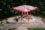 L'Oven Pavilion in costruzione. Courtesy SODAS 2123