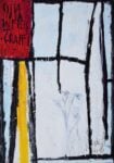 Nicola De Maria, Città sposa infelice + graffi + regno dei fiori, Olio su tela, 1982-1983, 130 x 90 cm