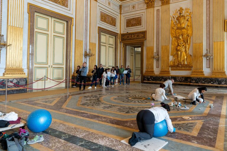 Restauro pavimenti Sala del Trono