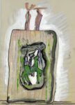 Riccardo Dalisi, Studio per scultura, tecnica mista su carta, 2003 © Archivio Riccardo Dalisi