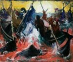 Sámal Joensen-Mikines, Caccia alla balena pilota, 1944. Tórshavn. jpg
