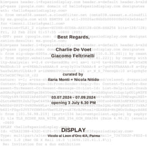 Best Regards - Charlie de Voet / Giacomo Feltrinelli