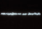 Non ricordare non aver dimenticato, 2007, neon bianco cm 18 x 300, Photo Archivio Alice Guareschi