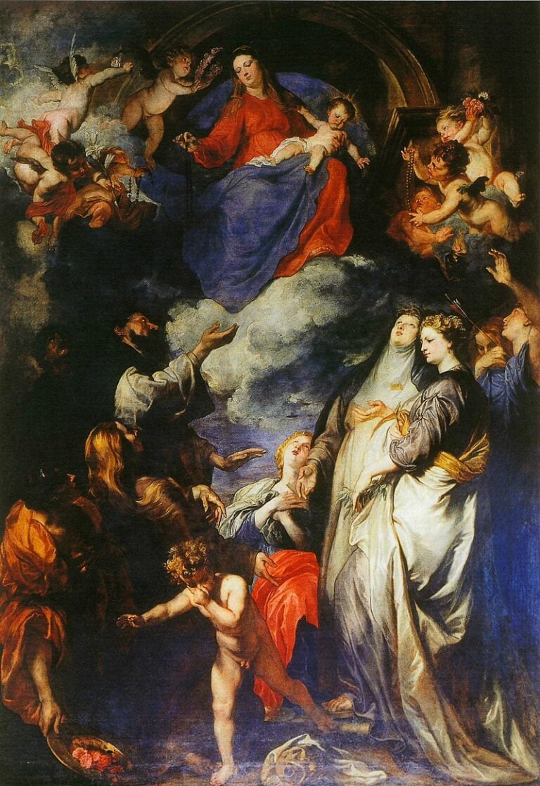 Antoon van Dyck, Madonna del Rosario e santi, 1625-27, Oratorio del SS. Rosario in S. Domenico, Palermo