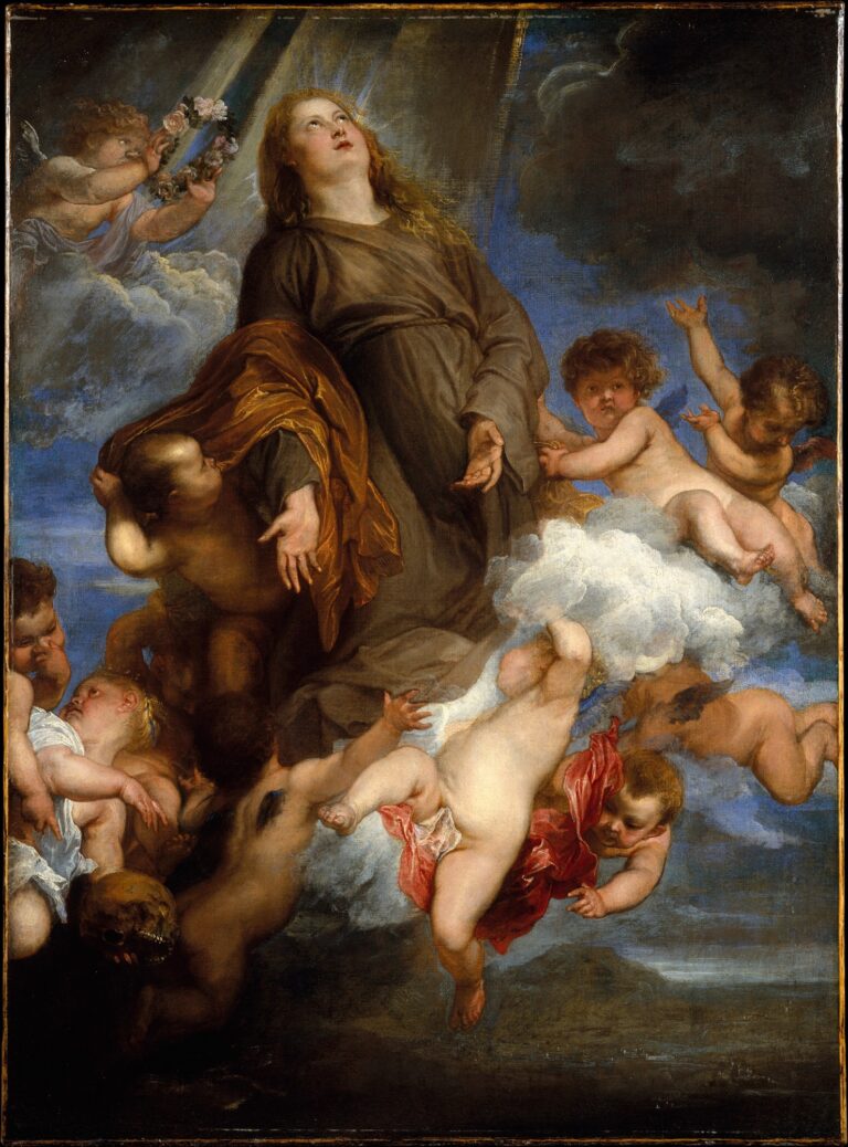 Antoon van Dyck, Santa Rosalia in gloria, intercede per la fine della peste a Palermo, 1624 - Metropolitan Museum of Art, New York