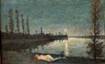 Oreste Forlani, Notturno sul Po, 1910 c., Collezione Lucio Scardino, Ferrara