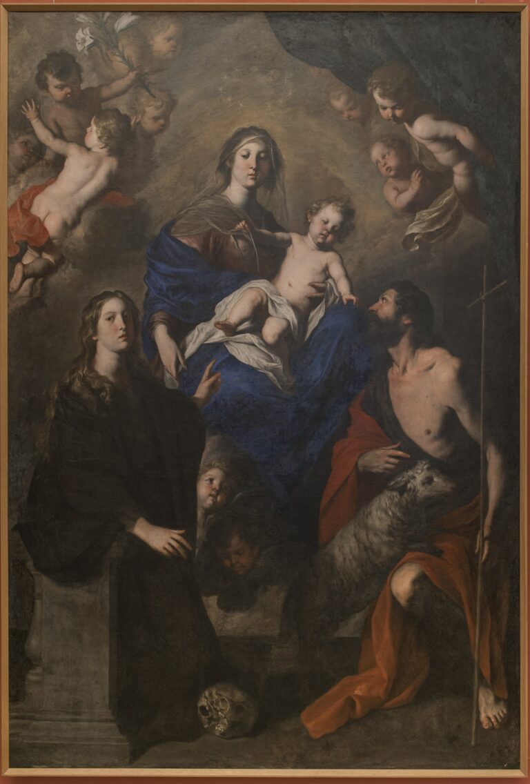 Pietro Novelli, Madonna delle Grazie con i santi Rosalia e Giovanni Battista, 1633-1637 ca., olio su tela. Collezione Galleria regionale Palazzo Abatellis, Palermo