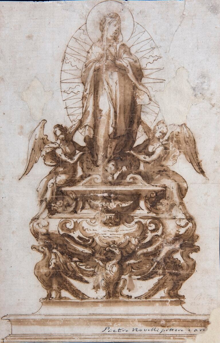 Pietro Novelli, studio per un altare di Santa Rosalia