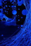 Ptuj, Slovenia. La mostra centrale di Art Stays, Prostor The Space, è allestita presso la Galleria civica di Ptuj Nella foto l'installazione Deep Blue Photo Dario Bragaglia