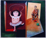 Silvano Girardello, Chi viene a giocare con me?, 1965. Olio su tela, 99 × 119,2 × 3,5 cm. Musei Civici Verona - Galleria d’Arte Moderna Achille Forti