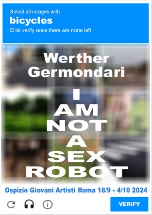 Werther Germondari - I am not a Sex Robot