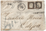 Lettera raccomandata del 19.2.61 da Genova per Odessa (Russia). Courtesy Art-Rite, Milano