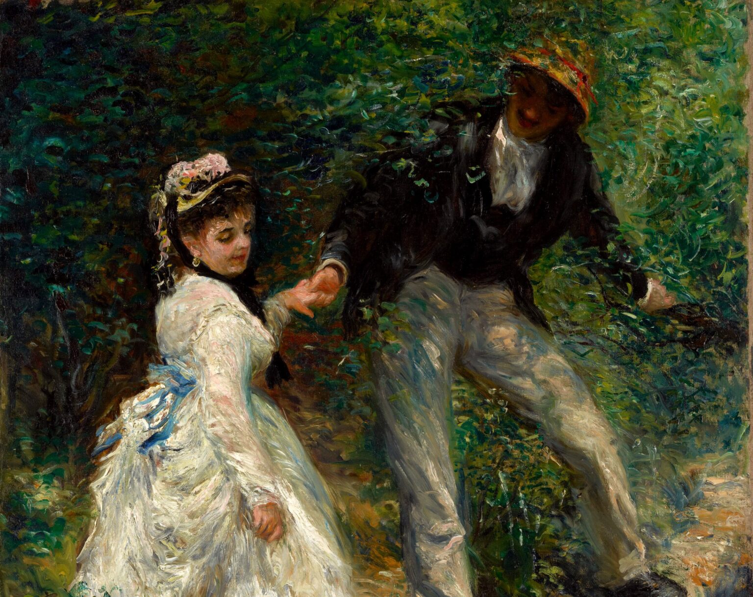 Poster Su Tela Pierre-Auguste Renoir – Bougival – Stampa D'Arte Impressionista (20 X 30 Cm) – Quadro Da Parete