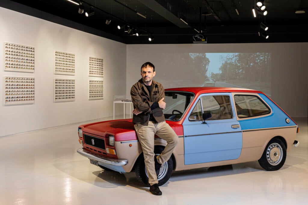 Christian Chironi al MAUTO di Torino con la sua Fiat 127 Special, Photo Credits Cosimo Maffione